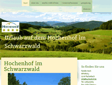 Tablet Screenshot of hochenhof.de
